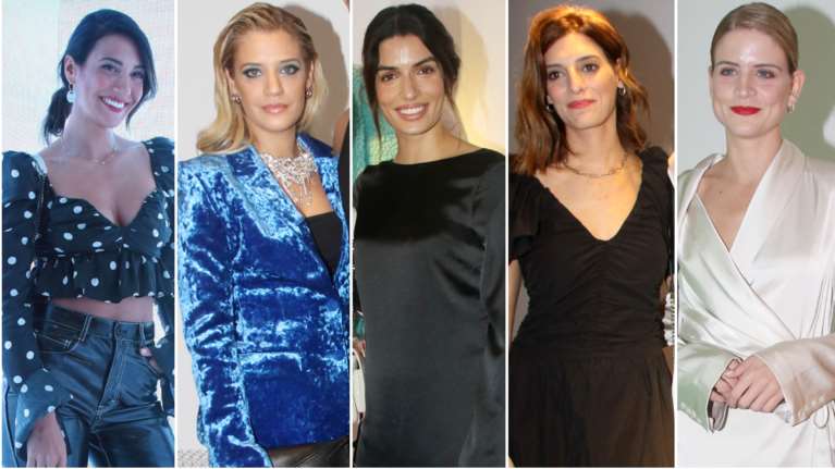 Βραδιά μόδας στο Κολωνάκι: Τo feminine ντεκολτέ της Ευγενίας Σαμαρά, τα σατέν και τα βελούδα