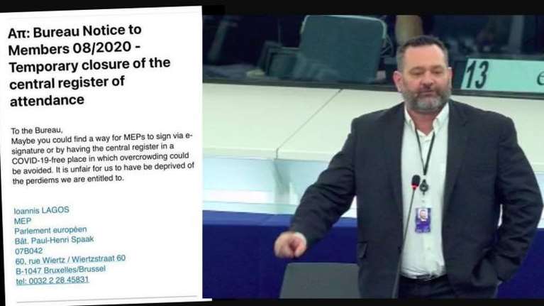 Ο καταδικασμένος Λαγός της Χρυσής Αυγής προκαλεί- Ζητάει να μη χάσει τα λεφτά του από την Ευρωβουλή