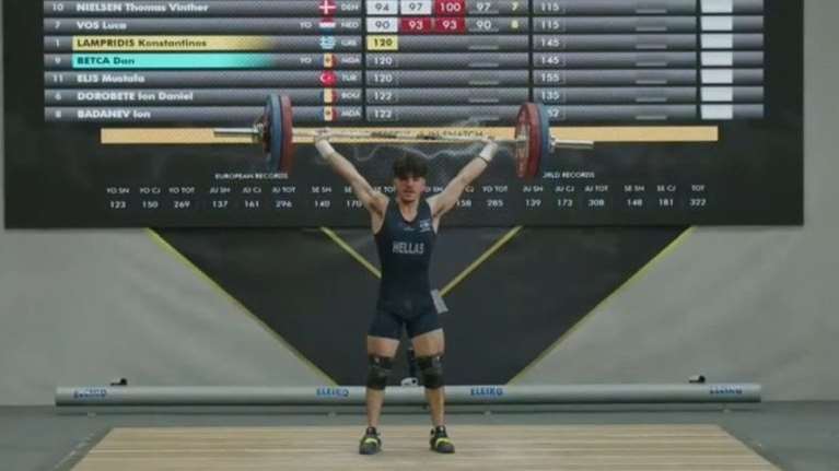 Ασημένιο μετάλλιο στο Ευρωπαϊκό Πρωτάθλημα Άρσης Βαρών κατέκτησε ο Κωνσταντίνος Λαμπρίδης