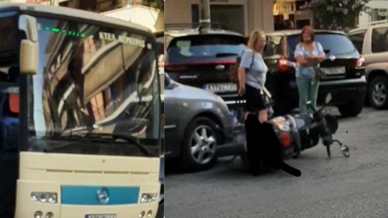 Κέρκυρα: Λεωφορείο έπεσε σε σταθμευμένα οχήματα