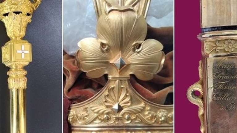 Στη Βουλή από σήμερα τα βασιλικά εμβλήματα του Όθωνα: Το στέμμα, το σκήπτρο και το ξίφος [Εικόνες]