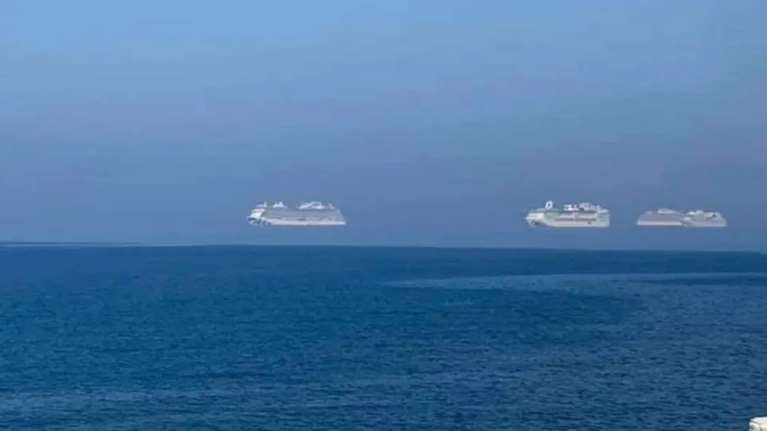 Κύπρος: Η οφθαλμαπάτη με 3 κρουαζιερόπλοια που έγινε viral -  Τι είναι το εντυπωσιακό φαινόμενο Φάτα Μοργκάνα [εικόνα]