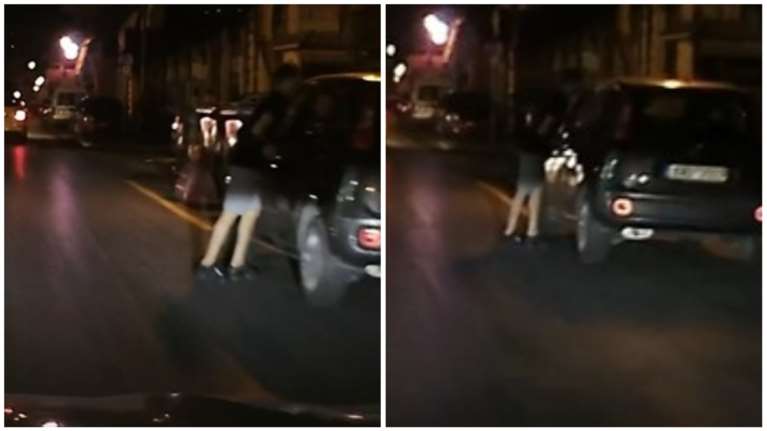 Βαρβάκειος: Θρασύτατος διαρρήκτης προσπαθεί να ανοίξει αμάξι με λοστό στη μέση του δρόμου [βίντεο]