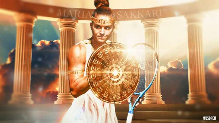 Το US Open έντυσε την Μαρία Σάκκαρη... Σπαρτιάτισσα