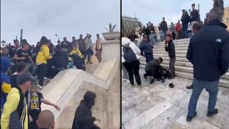 Σύνταγμα: Βίντεο ντοκουμέντα από τον άγριο ξυλοδαρμό του Αιγύπτιου από Ισραηλινούς οπαδούς της Μακάμπι Τελ Αβίβ