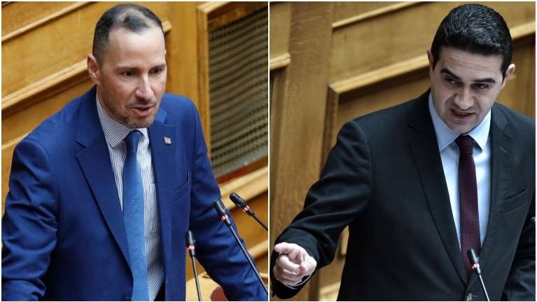 Κόντρα Χήτα-Κατρίνη στη Βουλή: "Ο Ανδρουλάκης έχει εμμονή με τον Βελόπουλο" - "Εσείς επιτίθεστε στο ΠΑΣΟΚ"