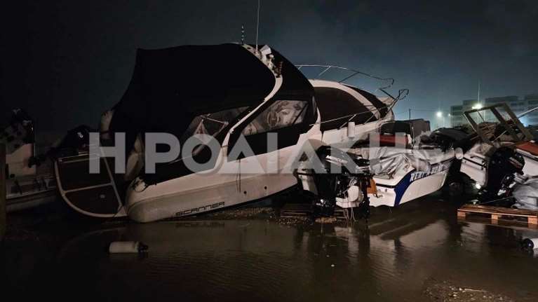 Ανεμοστρόβιλος στη Ρόδο αναποδογύρισε σκάφη, ξερίζωσε δέντρα [εικόνες, βίντεο]