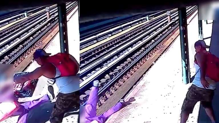 Αδιανόητο περιστατικό βίας στο μετρό της Νέας Υόρκης: Κάμερες κατέγραψαν άνδρα να πετά γυναίκα στις ράγες