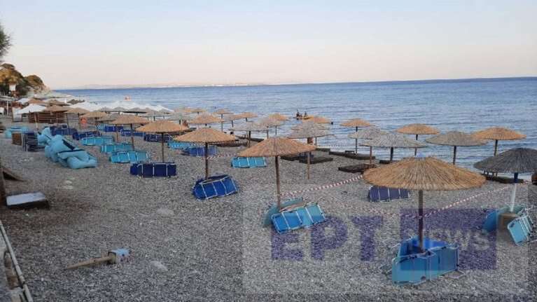 Χίος: Αποκλεισμένη η παραλία της Αγίας Φωτεινής εξαιτίας αγνώστου αντικειμένου