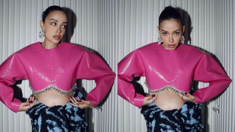 Η Ελένη Φουρέιρα και η... Μπάρμπαρα: "Κρατάω ζεστή τη φουσκωμένη μου κοιλιά" [Εικόνες]