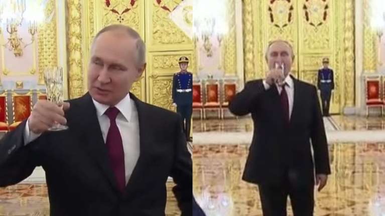 Ο Πούτιν πίνει σαμπάνια και βλέπει συμφωνία για την Ουκρανία κάποια... στιγμή στο μέλλον - &quot;Τα κάναμε όλα σωστά&#39;