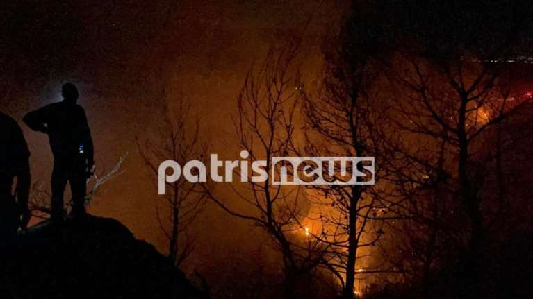 Χωρίς ενεργό μέτωπο η φωτιά στην Ηλεία: Μήνυμα από το 112 σε Κορυφή και Βροχίτσα για ετοιμότητα εκκένωσης