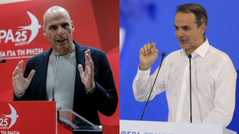 Μητσοτάκης: Η μαντινάδα για τον Βαρουφάκη - "Πόσες Δήμητρες κάνει το σουβλάκι, ζήτησε τα ρέστα από τον Βαρουφάκη..."