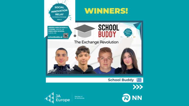 JA  Greece: Η Ελλάδα και πάλι στην κορυφή με τη μαθητική &quot;start-up&quot; School  Buddy!