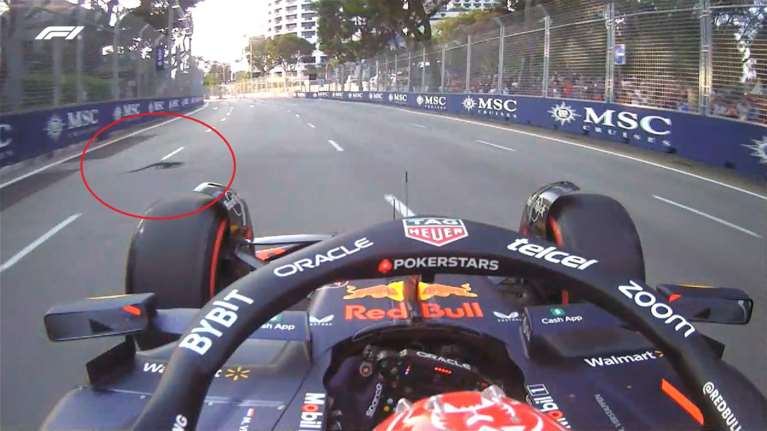 Formula 1: Η στιγμή που ο Φερστάπεν βλέπει μια μεγάλη σαύρα στην πίστα της Σιγκαπούρης [Βίντεο]