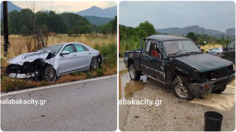 Τραγωδία στην Καλαμπάκα: Νεκρός 55χρονος σε σφοδρό τροχαίο - Πώς έγινε η σύγκρουση των δύο ΙΧ [εικόνες]