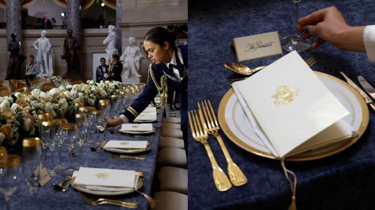 Ορκωμοσία Τραμπ: Με χρυσά μαχαιροπίρουνα το γεύμα- Τρία πιάτα με κέικ καβουριού, μοσχάρι Νεμπράσκας και Cabernet Sauvignon