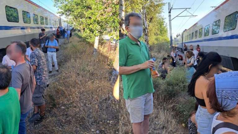 &quot;Λευκό Βέλος&quot;: Απίστευτη ταλαιπωρία για τους επιβάτες - Ακινητοποιήθηκε ο συρμός, εγκλωβίστηκαν για ώρες [Εικόνες]