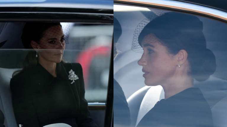 Βασίλισσα Ελισάβετ: Σε διαφορετικά αυτοκίνητα Κέιτ Μίντλετον και Μέγκαν Μαρκλ στη νεκρική πομπή μέχρι το Ουέστμινστερ