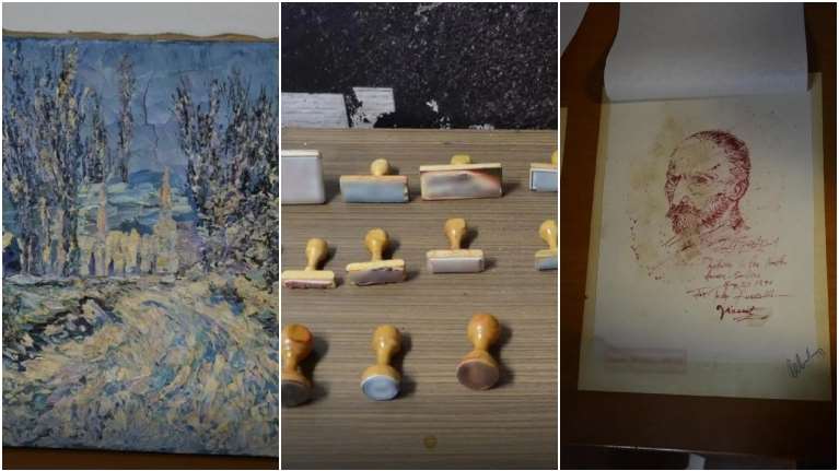 "Χρυσές" δουλειές έκανε η σπείρα με τους πλαστούς πίνακες: Οι δήθεν αφιερώσεις των ζωγράφων και η Ρουμάνα κληρονόμος