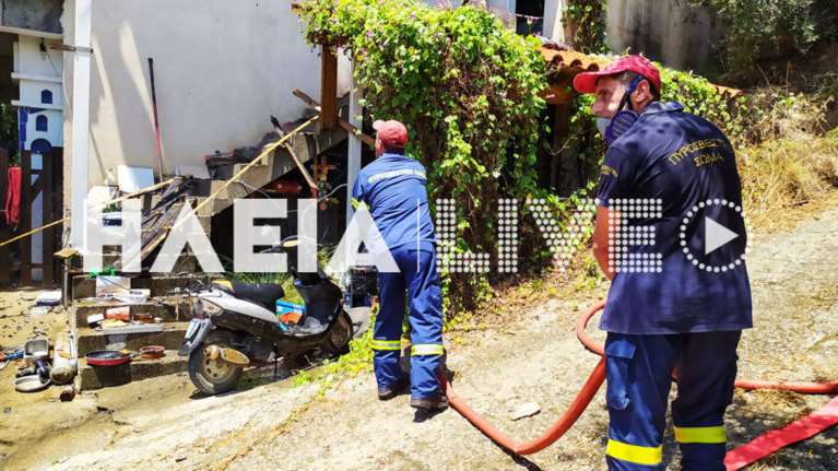 Τραγωδία στη Ζαχάρω: Νεκρός ηλικιωμένος σε φωτιά που ξέσπασε σε μονοκατοικία [εικόνες - βίντεο]