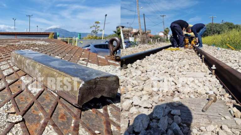 Πάτρα: Ακινητοποιήθηκε ο Προαστιακός γιατί στράβωσαν οι γραμμές - Ο μηχανοδηγός κατέβασε τους επιβάτες [Εικόνες - Βίντεο]