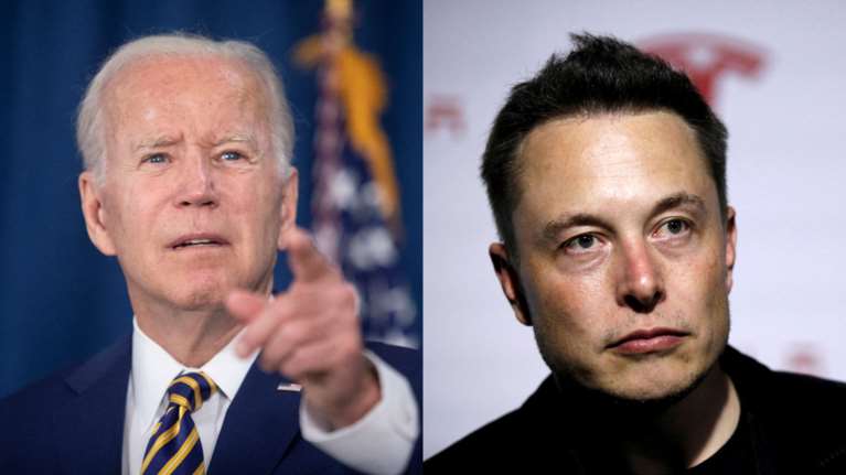 Ειρωνική απάντηση Μπάιντεν στο "κακό προαίσθημα" του Ίλον Μασκ: "Καλή τύχη στο ταξίδι στο φεγγάρι"