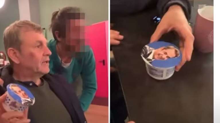 Έγινε... Πολάκης ο Απόστολος Γκλέτσος: Οργή στη ΝΔ με το γιαούρτι με το πρόσωπο του Μητσοτάκη