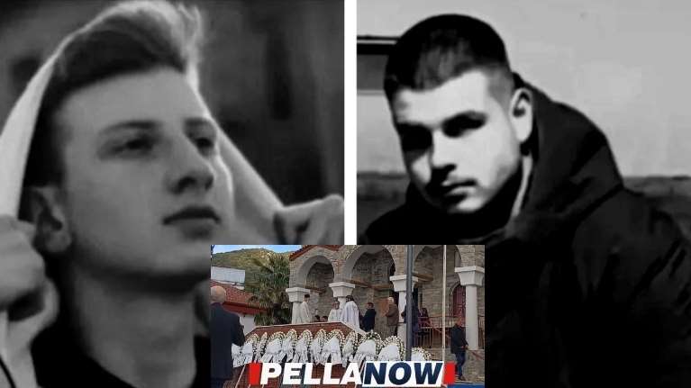 Θρήνος στην Πέλλα: Τελευταίο αντίο στους δύο 20χρονους που σκοτώθηκαν σε τροχαίο [εικόνες]