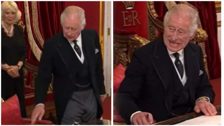 Βασιλιάς Κάρολος: Η στιγμή που χάνει την ψυχραιμία του  - Ο εκνευρισμός με τον βοηθό του για μια... πένα [βίντεο]