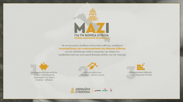 Η Αθηναϊκή Ζυθοποιία στηρίζει τη Βόρεια Εύβοια με στοχευμένες δράσεις που δίνουν ελπίδα και προοπτικές