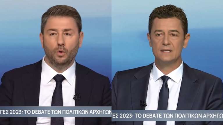 Debate: Η άσχετη ερώτηση του Αντώνη Σρόιτερ στον Νίκο Ανδρουλάκη - &quot;Γιατί δεν συναντιέστε με τον κ. Μητσοτάκη;&quot;