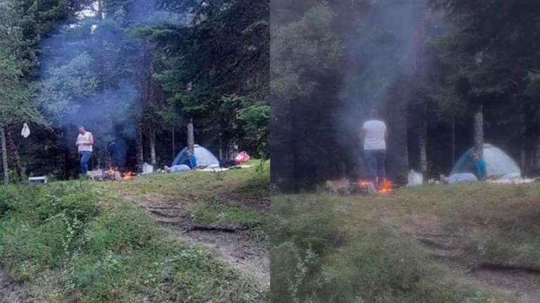 Αδιανόητο: Ανεγκέφαλοι κατασκηνωτές άναψαν φωτιά για... μπάρμπεκιου στην καρδιά της Πίνδου [Εικόνες]
