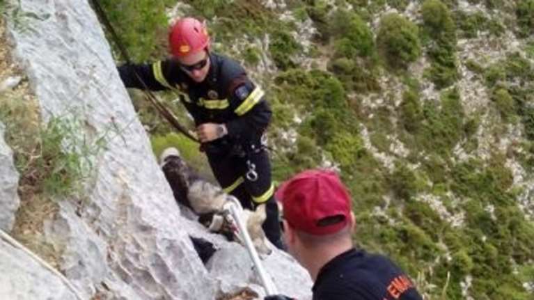 Με την συνδρομή ελικοπτέρου super puma συνεχίζεται η επιχείρηση ανάσυρσης του νεκρού ορειβάτη στην Πάρνηθα