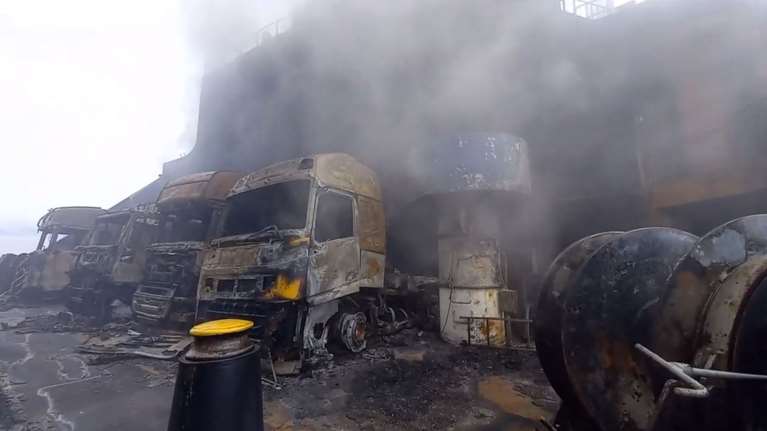 Euroferry Olympia: Συγκλονιστικό βίντεο μέσα στις καμένες λαμαρίνες του πλοίου- Λίγες οι ελπίδες πλέον για επιζώντες