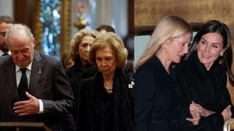 Ιστορική επανένωση των Ισπανών Royals στην Αθήνα: Ξανά μαζί Χουάν Κάρλος - Σοφία, τα βρήκαν Λετίθια και Μαρί Σαντάλ