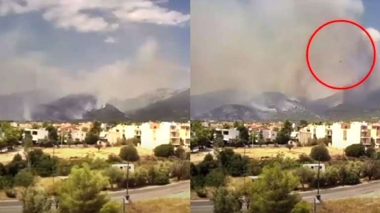 Φωτιά στην Πάρνηθα: Βίντεο timelapse δείχνει πώς η πυρκαγιά εξαπλώθηκε ραγδαία μέσα σε μισή ώρα - &quot;Πήδηξε&quot; τη χαράδρα