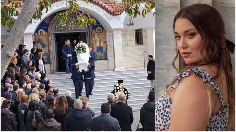 Τέμπη: Λευκό φέρετρο για το "αηδόνι" του Ωραιοκάστρου- Η στιγμή που ο κόσμος αποχαιρετά τη σοπράνο Ελισάβετ Χατζηβασιλείου