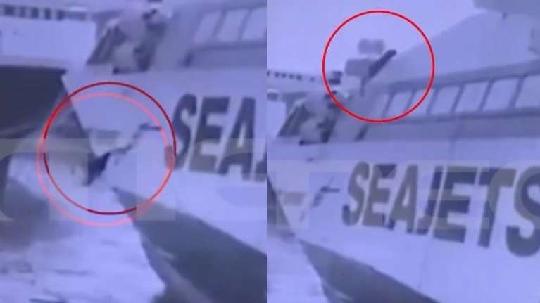 Πειραιάς: &quot;Ένιωθα τον θάνατο, λέω τελείωσε&quot;- Οι μαρτυρίες των ναυτών που έπεσαν από ύψος 15 μέτρων στη θάλασσα