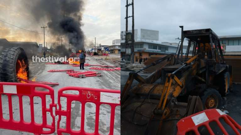 Θεσσαλονίκη: Σοβαρά επεισόδια από εξοργισμένους Ρομά - Πυροβόλησαν αστυνομικούς και έκαψαν οχήματα εκσκαφέων [Βίντεο]