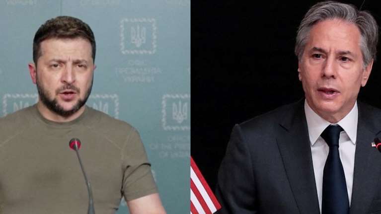 Ουκρανία: Στο Κίεβο αύριο ο Μπλίνκεν - Θετικός σε συνάντηση με Πούτιν ο Ζελένσκι, &quot;για να τελειώσει ο πόλεμος&quot;