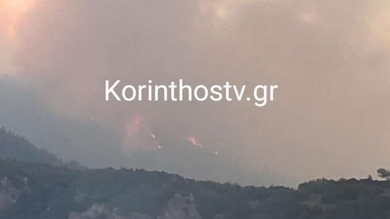 Πύρινη κόλαση στην Ορεινή Κορινθία: Δυο προσαγωγές για τη φωτιά που μαίνεται ανεξέλεγκτη  -  Μπαράζ 112 - Ενισχύθηκαν οι δυνάμεις