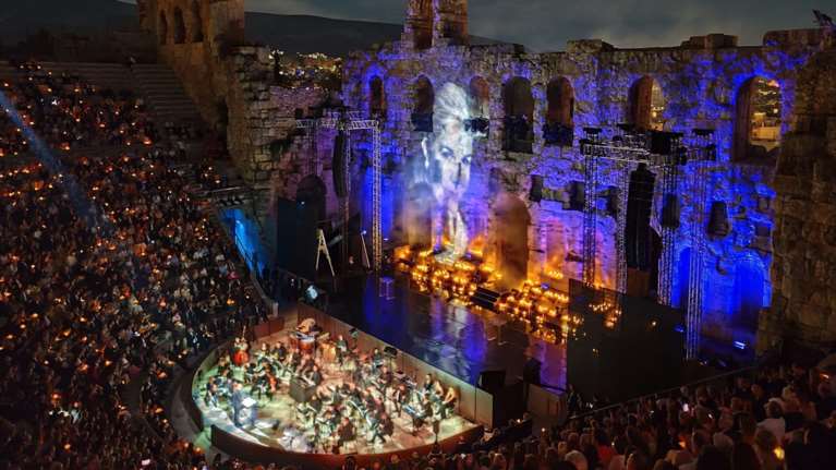 Μαριάννα Β. Βαρδινογιάννη: Συγκίνηση και πλήθος κόσμου στη βραδιά τιμής και μνήμης στο Ηρώδειο [εικόνες - βίντεο]