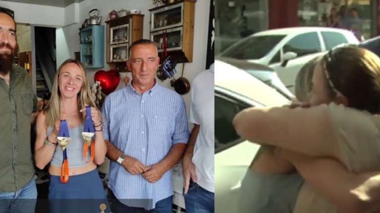 Καρδίτσα: Έπεσαν τα τείχη για τη χρυσή Αντιγόνη Ντρισμπιώτη - Στιγμές συγκίνησης στο τσιπουράδικο της οικογένειας [Βίντεο]