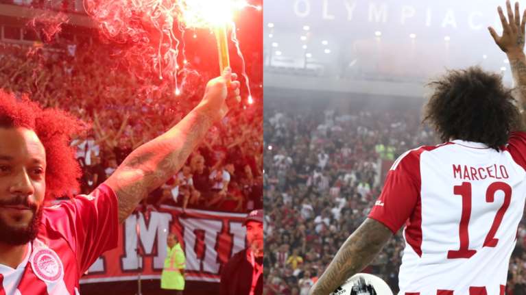 Ο θρυλικός Μαρσέλο στον Ολυμπιακό: Αποθεώθηκε ο Βραζιλιάνος από 25.000 οπαδούς στο Καραϊσκάκη [Βίντεο - Εικόνες]