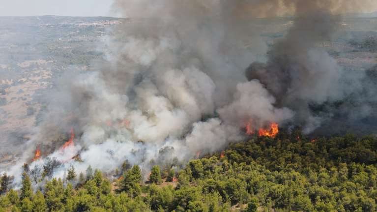 Πύρινη κόλαση στην Ανατολική Μάνη: Εκκενώθηκαν 5 οικισμοί - Τρία πλέον τα μέτωπα - Ενισχύονται οι δυνάμεις [Βίντεο]