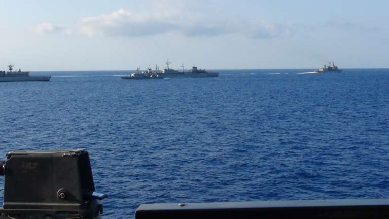 Επικίνδυνος &quot;συνωστισμός&quot; στην Ανατολική Μεσόγειο: Πολεμικά πλοία από Ελλάδα, Τουρκία, Γαλλία, ΗΠΑ και Ρωσία