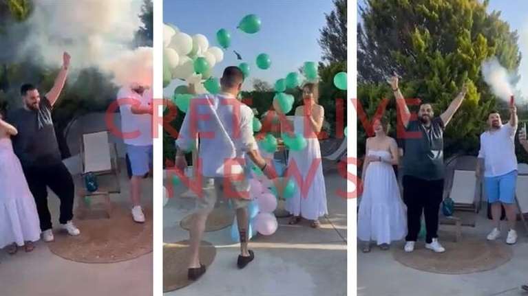 ΠΑΣΟΚ... shower: Το φύλο του μωρού ήταν... πράσινο - Πάρτι με πράσινα μπαλόνια και &quot;καλημέρα ήλιε&quot;