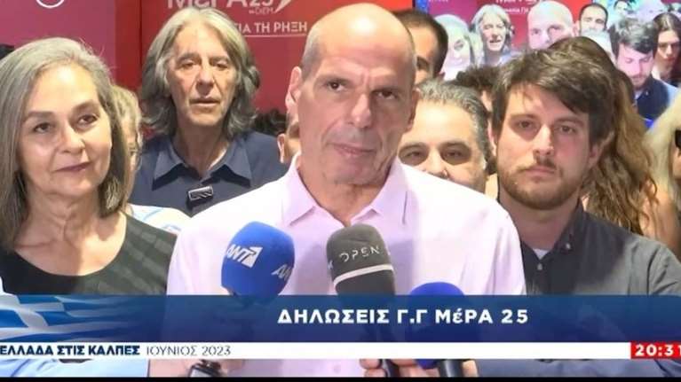 Γιάνης Βαρουφάκης: Η μη είσοδος του ΜέΡΑ25 στη Βουλή είναι το λιγότερο-Το μείζον είναι ο αποψινός θρήνος της Αριστεράς