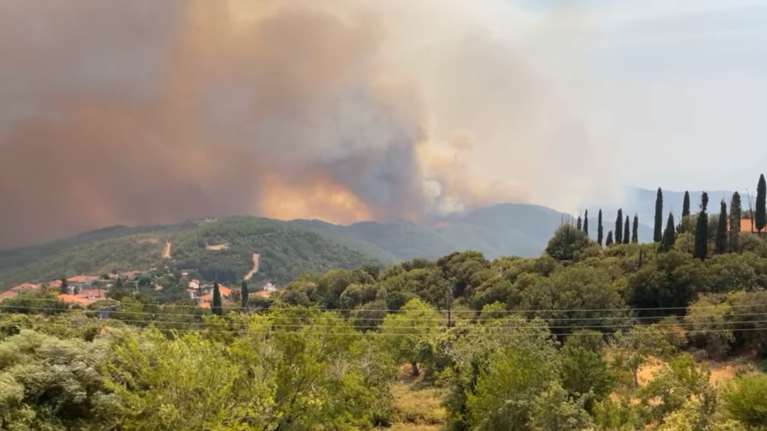 Μάχη με τις φλόγες και στην Αρκαδία: Το πύρινο μέτωπο πέρασε το χωριό Ίσαρη και κατευθύνεται προς τη Χρούσα [Βίντεο]